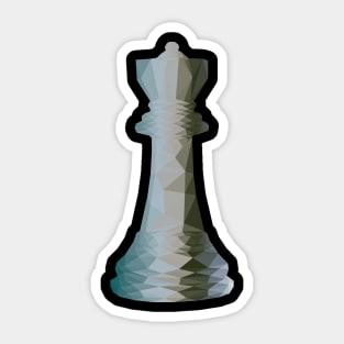 Chess Queen Low Poly Sticker